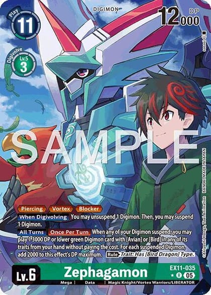 Zephagamon (Alternate Art), Dawn of Liberator EX11-035 R
