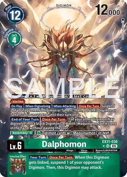 Dalphomon (Alternate Art), Dawn of Liberator EX11-036 SR