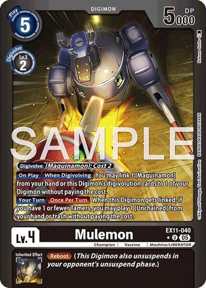 Mulemon (Limited Foil), Dawn of Liberator EX11-040 U