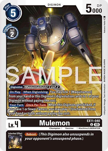 Mulemon, Dawn of Liberator EX11-040 U