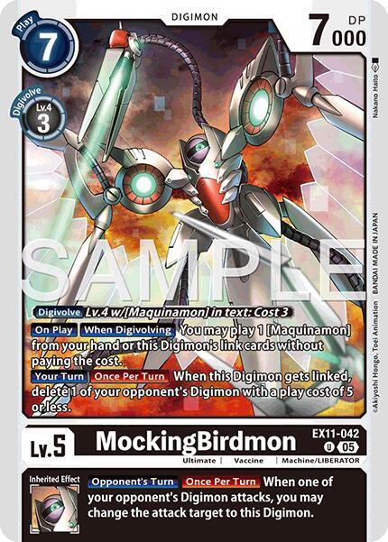 MockingBirdmon, Dawn of Liberator EX11-042 U