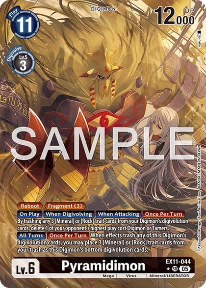 Pyramidimon (Alternate Art), Dawn of Liberator EX11-044 SR