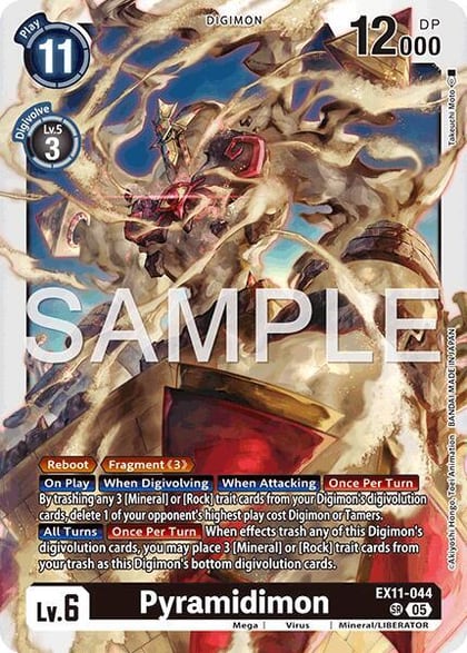 Pyramidimon, Dawn of Liberator EX11-044 SR
