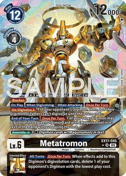 Metatromon (Alternate Art), Dawn of Liberator EX11-045 SR
