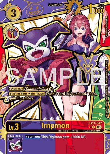 Impmon (Rare Pull), Dawn of Liberator EX11-047 C
