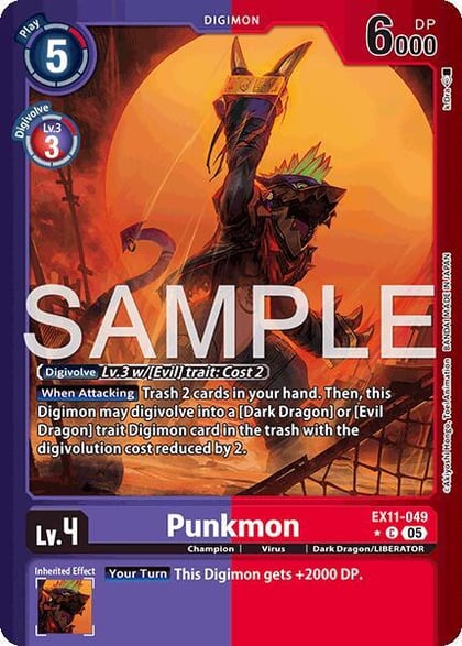 Punkmon (Limited Foil), Dawn of Liberator EX11-049 C