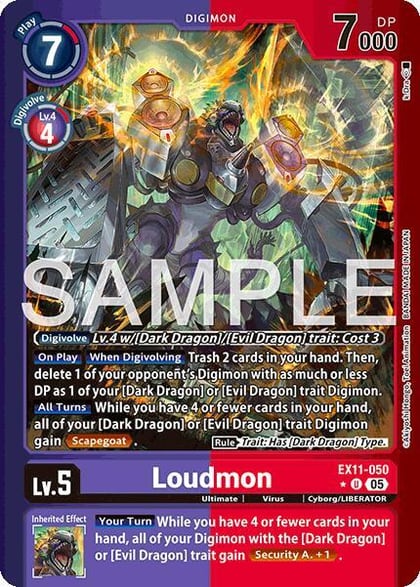 Loudmon (Limited Foil), Dawn of Liberator EX11-050 U