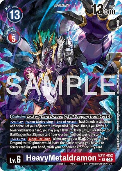 HeavyMetaldramon (Box Topper), Dawn of Liberator EX11-052 R