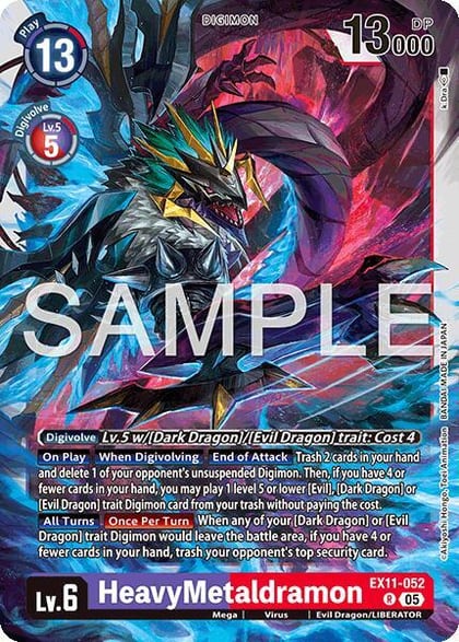 HeavyMetaldramon, Dawn of Liberator EX11-052 R