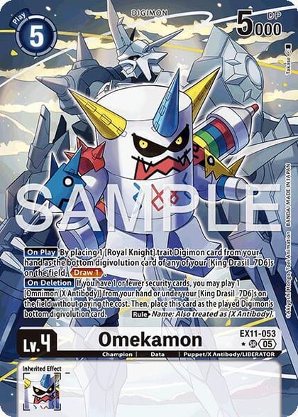 Omekamon (Alternate Art), Dawn of Liberator EX11-053 SR