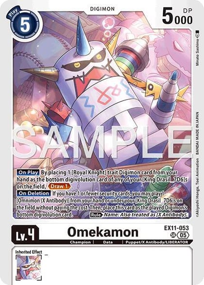 Omekamon, Dawn of Liberator EX11-053 SR