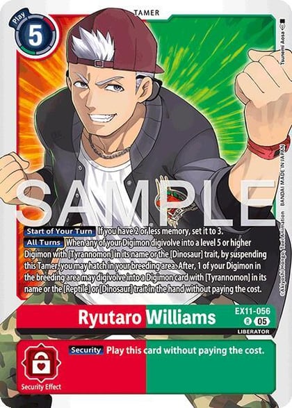 Ryutaro Williams, Dawn of Liberator EX11-056 R
