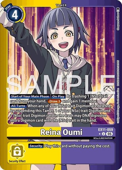 Reina Oumi (Limited Foil), Dawn of Liberator EX11-059 U