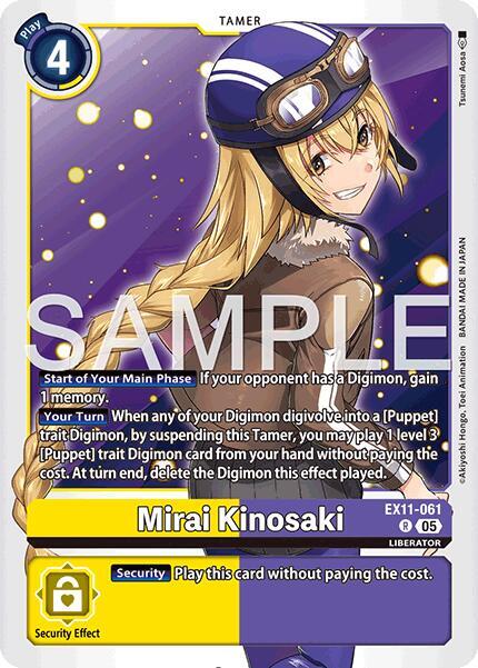 Mirai Kinosaki, Dawn of Liberator EX11-061 R