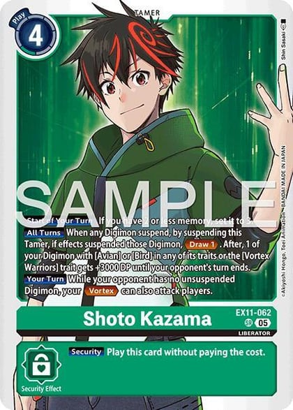 Shoto Kazama, Dawn of Liberator EX11-062 SR