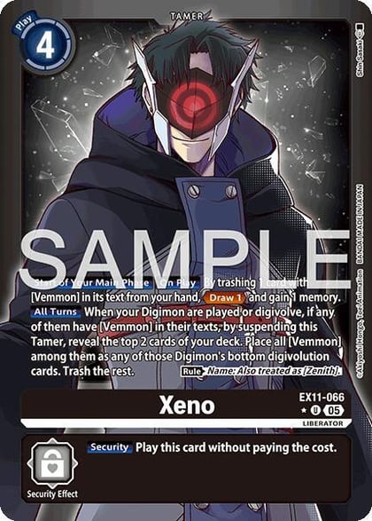 Xeno (Limited Foil), Dawn of Liberator EX11-066 U