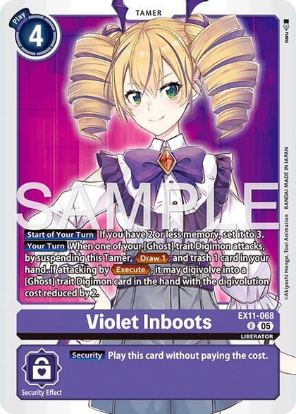 Violet Inboots, Dawn of Liberator EX11-068 R