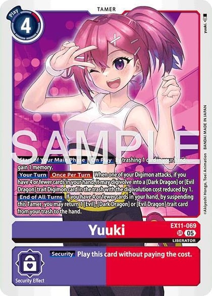 Yuuki, Dawn of Liberator EX11-069 SR
