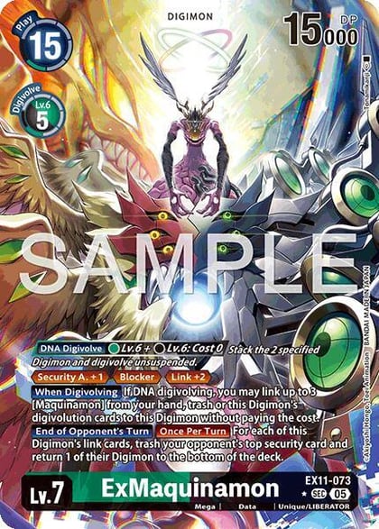 ExMaquinamon (Alternate Art), Dawn of Liberator EX11-073 SEC