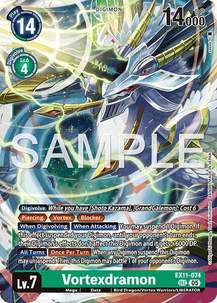 Vortexdramon, Dawn of Liberator EX11-074 SEC