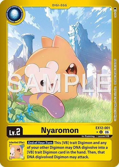 Nyaromon (Limited Foil), Digital World Shambala EX12-001 U