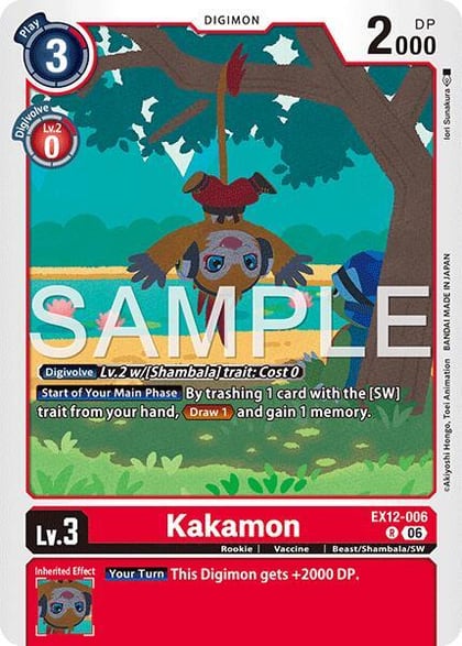 Kakamon, Digital World Shambala EX12-006 R