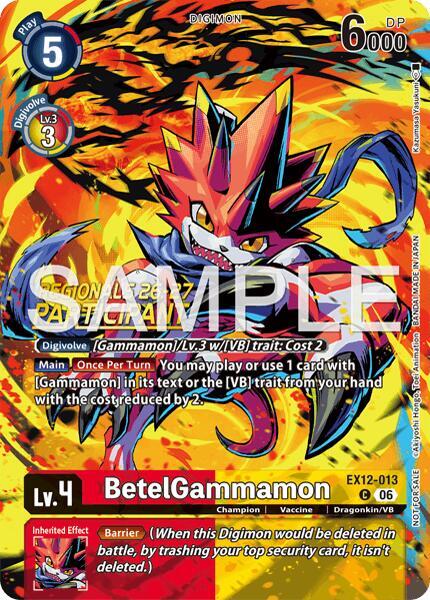 BetelGammamon (Regionals 26-27 Season 2 Participant), Digital World Shambala EX12-013 C