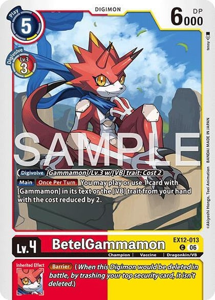 BetelGammamon, Digital World Shambala EX12-013 C