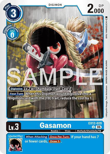 Gasamon, Digital World Shambala EX12-020 U