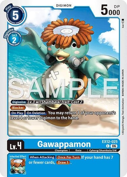 Gawappamon, Digital World Shambala EX12-025 C