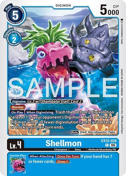 Shellmon, Digital World Shambala EX12-026 C
