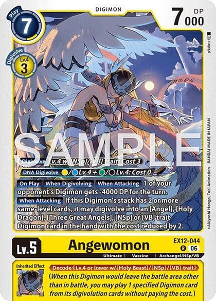 Angewomon, Digital World Shambala EX12-044 R