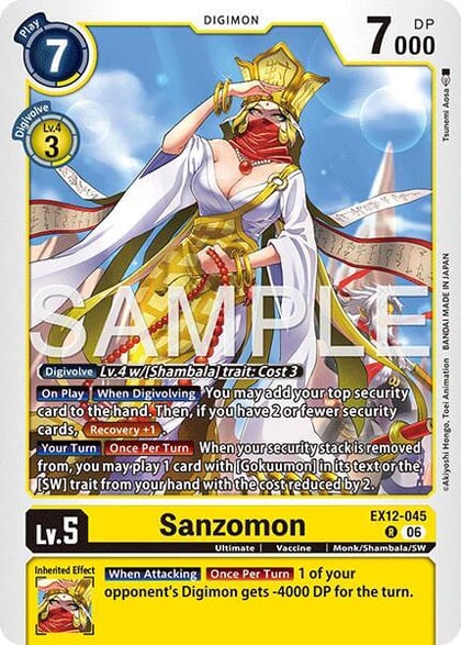 Sanzomon, Digital World Shambala EX12-045 R