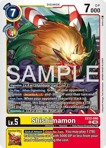 Shishimamon, Digital World Shambala EX12-046 R
