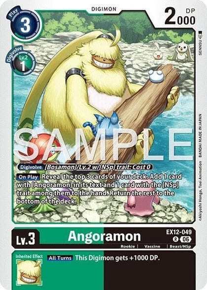 Angoramon, Digital World Shambala EX12-049 R