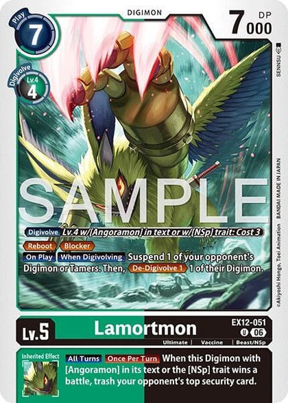 Lamortmon, Digital World Shambala EX12-051 U