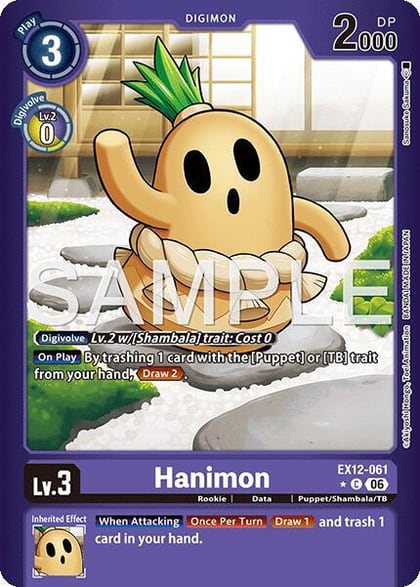 Hanimon (Limited Foil), Digital World Shambala EX12-061 C