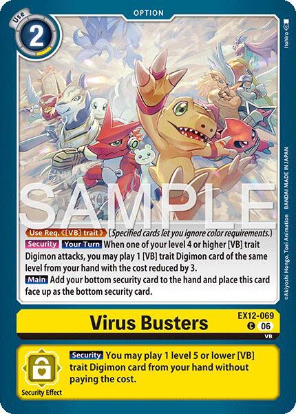 Virus Busters, Digital World Shambala EX12-069 C