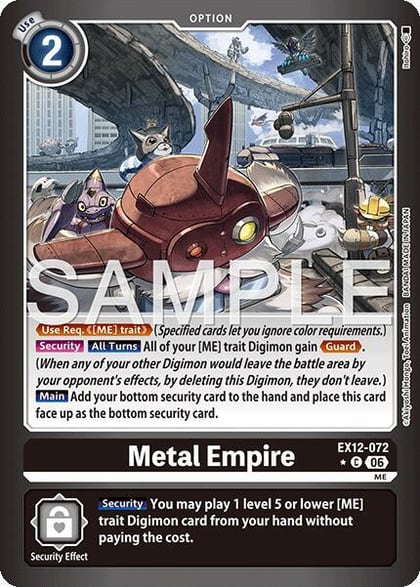 Metal Empire (Limited Foil), Digital World Shambala EX12-072 C