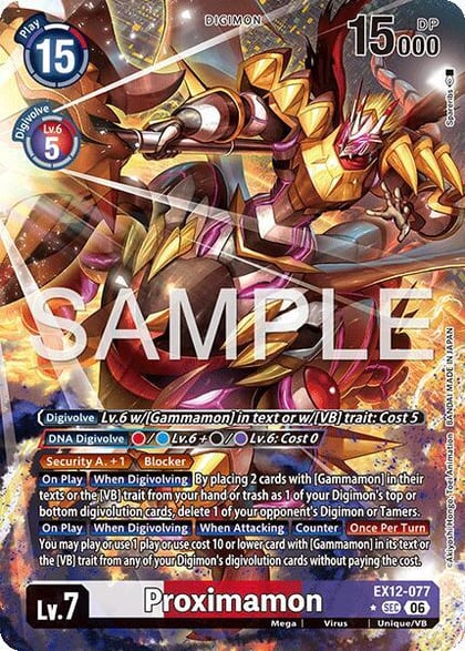 Proximamon (Alternate Art), Digital World Shambala EX12-077 SEC