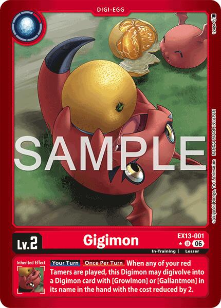 Gigimon (Limited Foil), Chivalrous XIII EX13-001 U