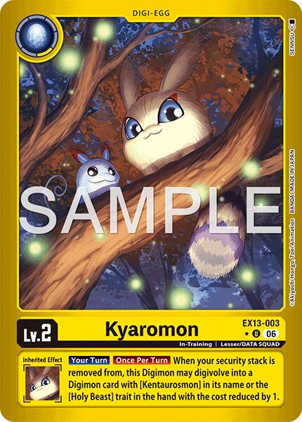 Kyaromon (Limited Foil), Chivalrous XIII EX13-003 U