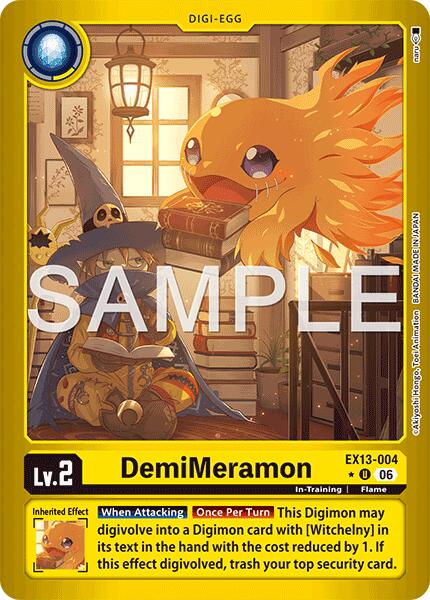 DemiMeramon (Limited Foil), Chivalrous XIII EX13-004 U