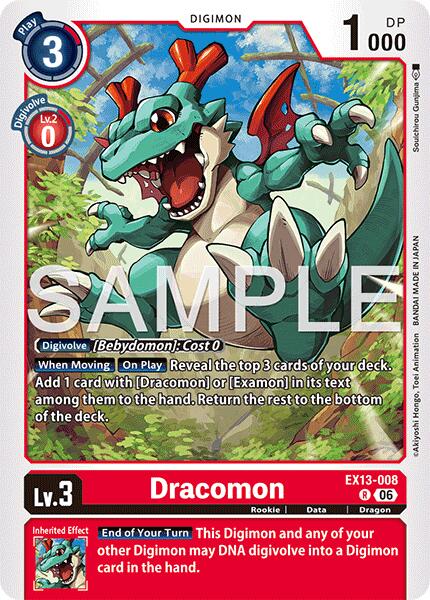 Dracomon, Chivalrous XIII EX13-008 R