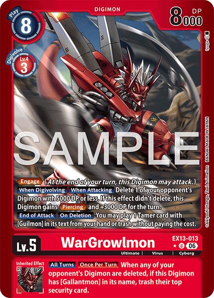 WarGrowlmon (Limited Foil), Chivalrous XIII EX13-013 U