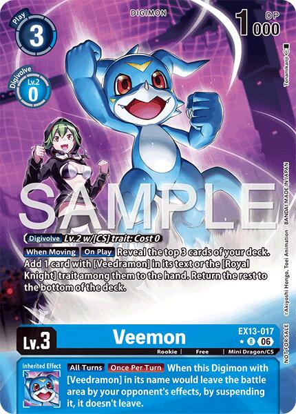 Veemon (Extended Art), Chivalrous XIII EX13-017 R