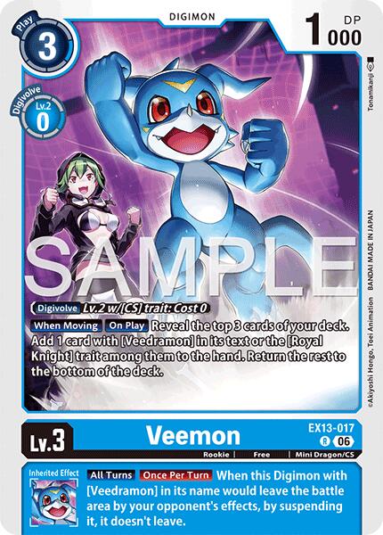Veemon, Chivalrous XIII EX13-017 R