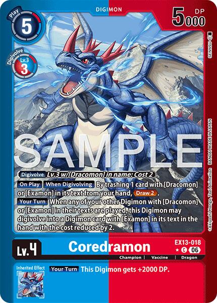 Coredramon - EX13-018 (Limited Foil), Chivalrous XIII EX13-018 C