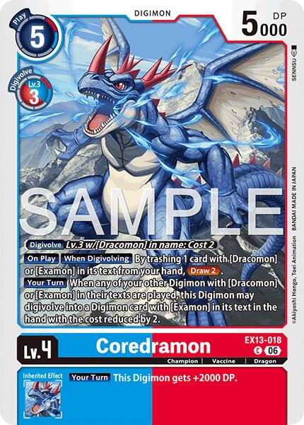 Coredramon - EX13-018, Chivalrous XIII EX13-018 C