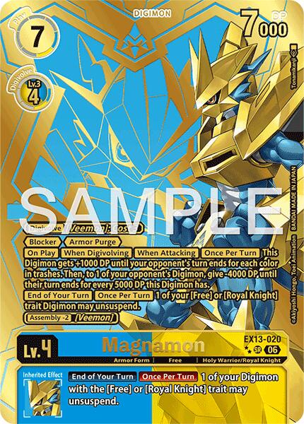 Magnamon (Rare Pull), Chivalrous XIII EX13-020 SR